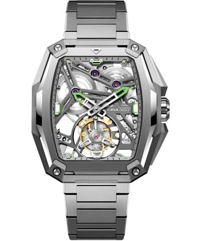 Ciga Design Hunter Tourbillon Series Z Automatic Titanium Skeleton férfi karóra