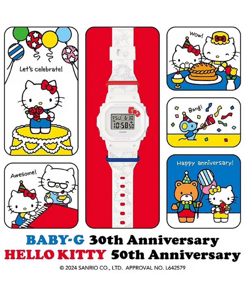 Baby-G Sport 30th & Hello Kitty 50th Anniversaries Special Edition női karóra