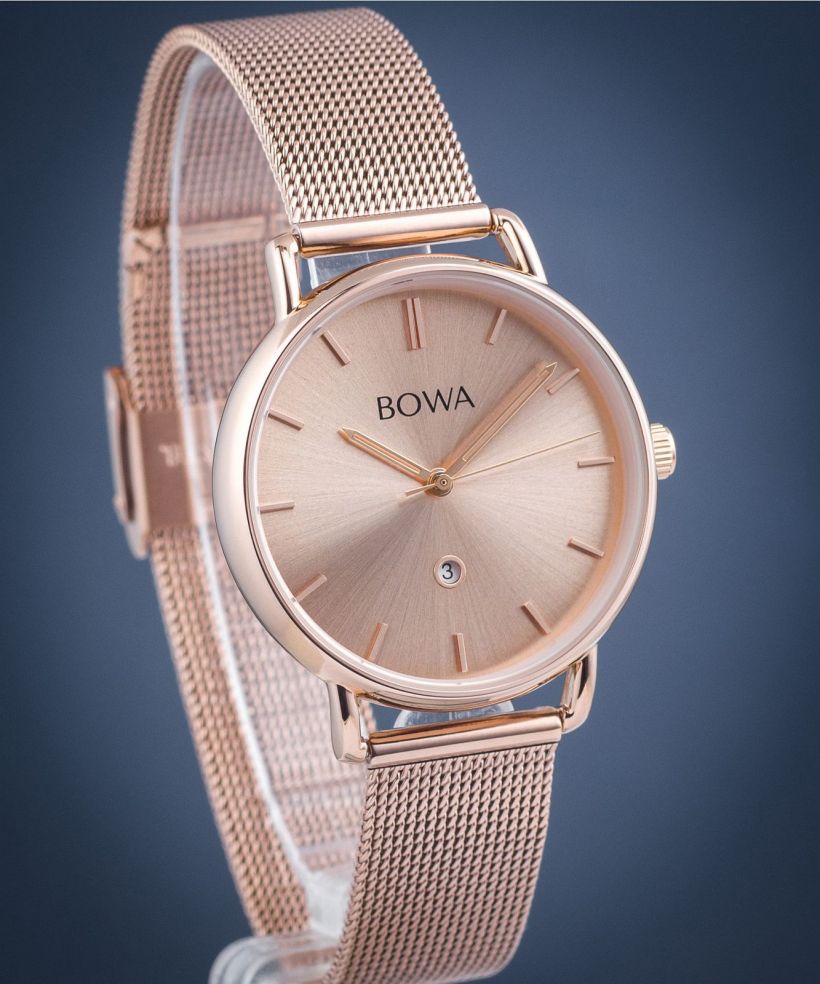 BOWA Milan Full Pink Gold Mesh 34 női karóra
