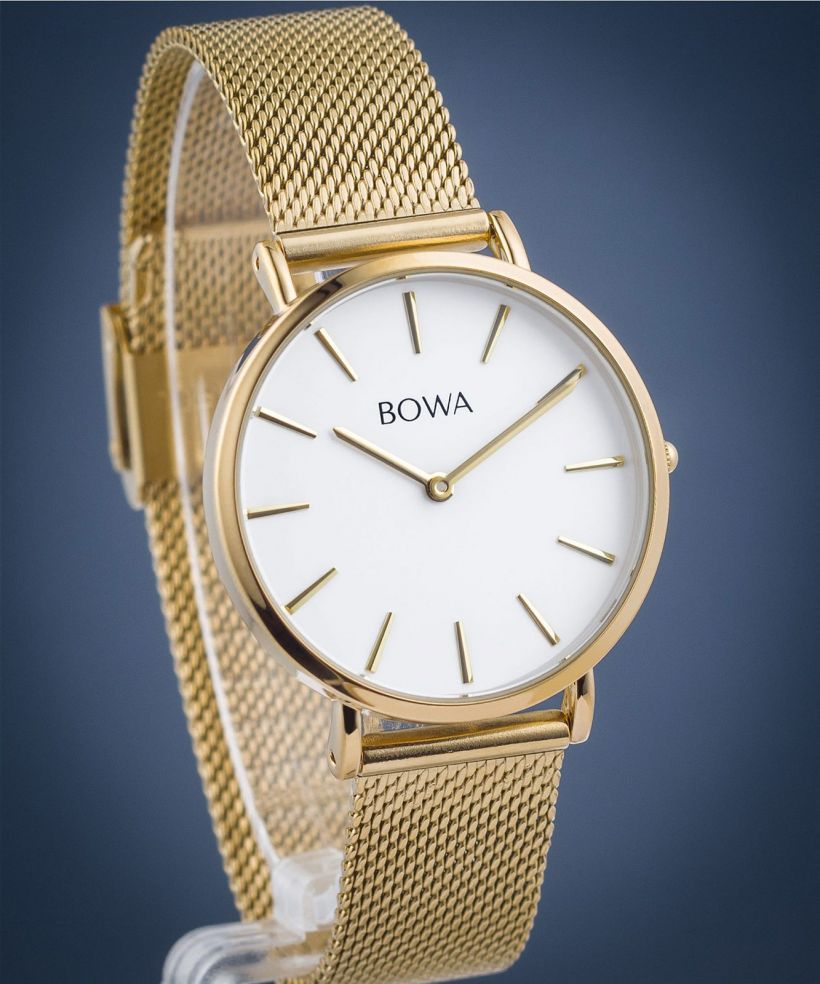 BOWA New York Petite White-Gold Mesh 34 női karóra