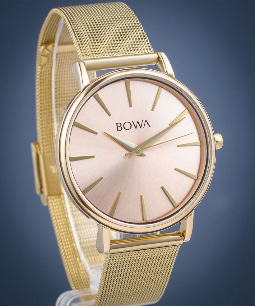 BOWA Praha Pink-Gold Mesh 38 női karóra