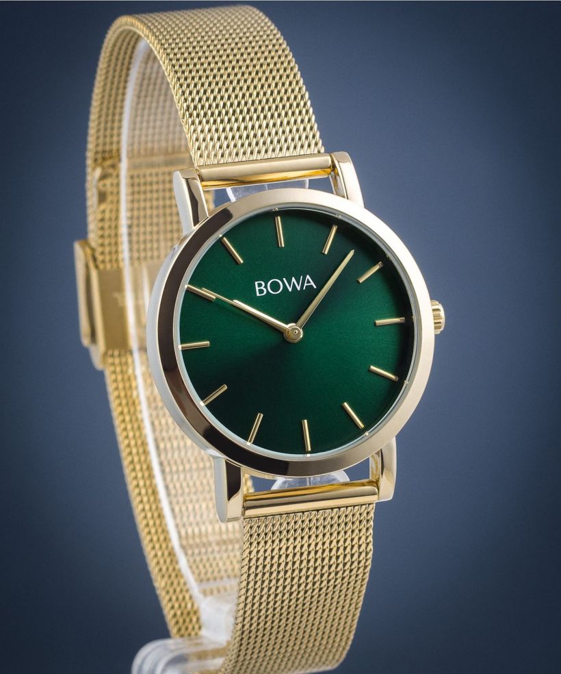 BOWA Tokyo Green Gold Mesh 33 női karóra