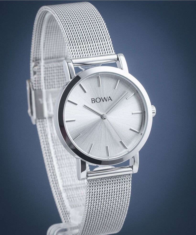 BOWA Tokyo Silver-Black Tone Mesh 33 női karóra