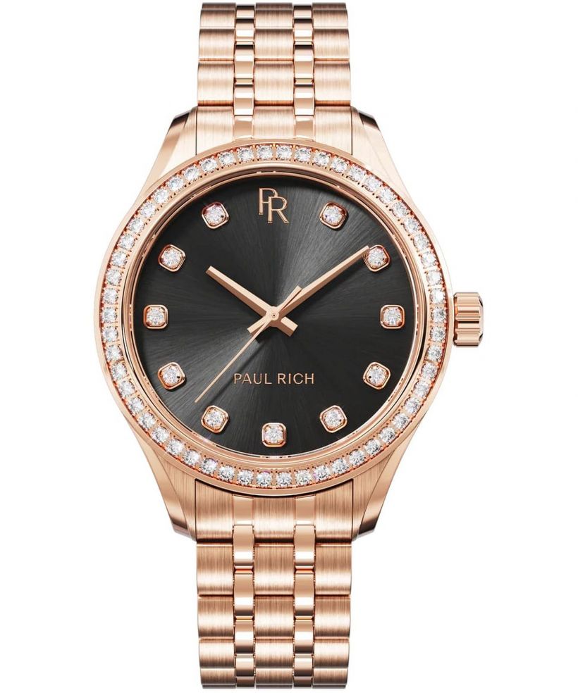 Paul Rich Crystelle Rose Gold Black női karóra