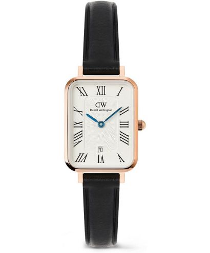 Daniel Wellington Quadro Roman Numerals Date Sheffield Rose Gold unisex karóra