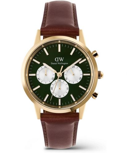 Daniel Wellington Iconic St Mawes Emerald Panda Gold Chronograph férfi karóra