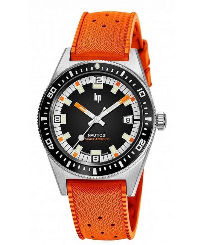 Lip Nautic 3 Scaphandrier Orange G100 Automatic unisex karóra