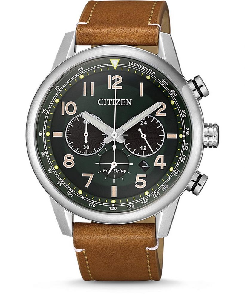 Citizen Leather Eco-Drive Chronograph férfi karóra