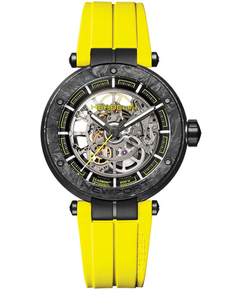 Herbelin Newport Carbon Skeleton Titanium Automatic Limited Edition férfi karóra