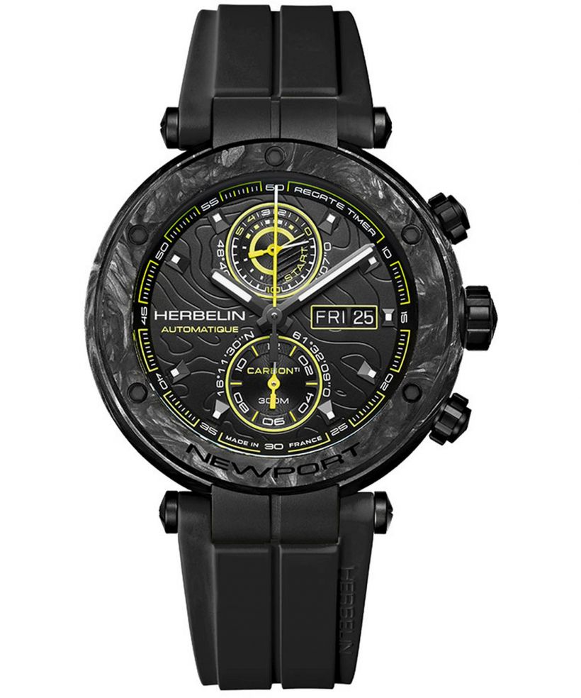 Herbelin Newport Carbon Titanium Automatic Chronograph Limited Edition férfi karóra