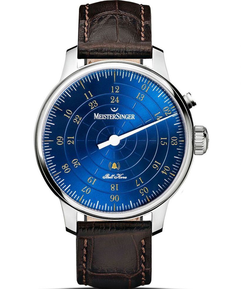 Meistersinger Bell Hora Medium Blue with Gold férfi karóra
