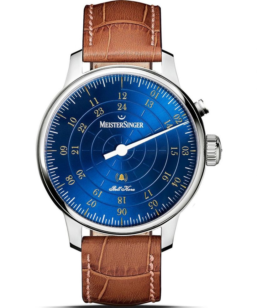 Meistersinger Bell Hora Medium Blue with Gold férfi karóra