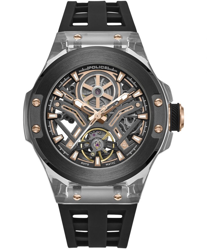 Police Cyclone Skeleton Automatic férfi karóra