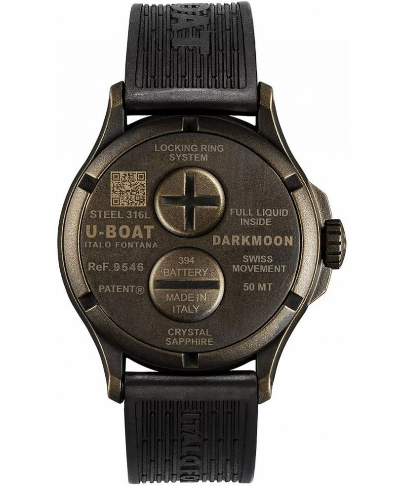 U-Boat Darkmoon Black Vintage férfi karóra