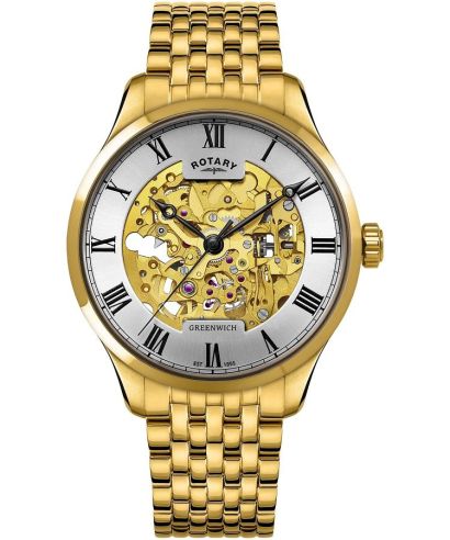 Rotary Greenwich Automatic Skeleton férfi karóra