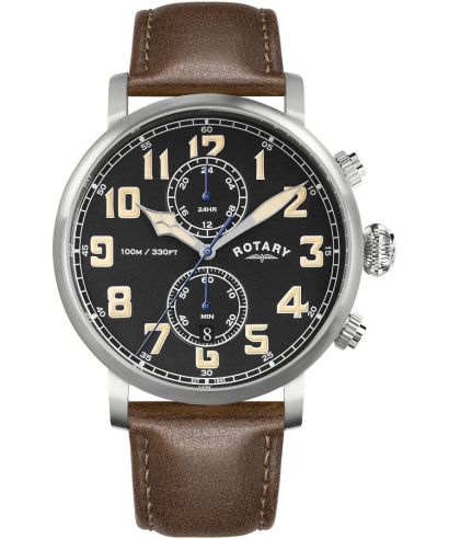 Rotary Heritage Pilot Chronograph férfi karóra