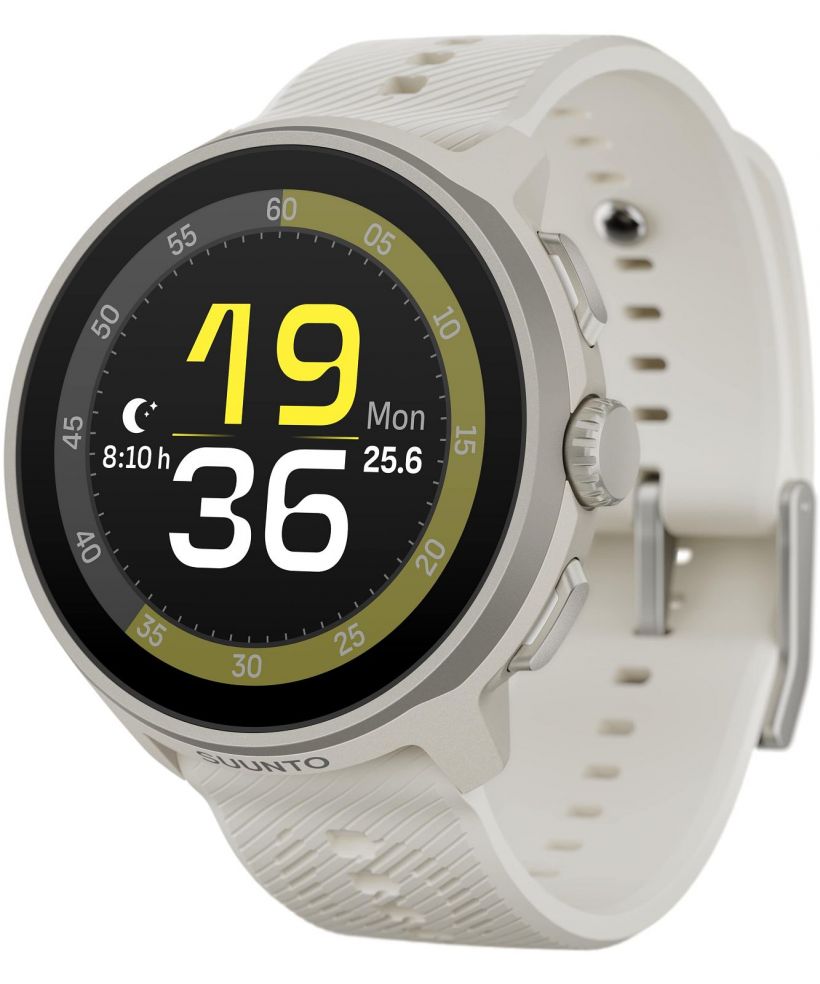 Suunto Run Frost Gray Silicone Strap Sport Karóra