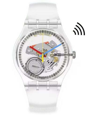 Swatch Clearly New Gent Pay! unisex karóra