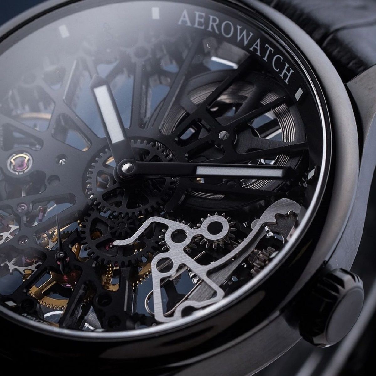 Aerowatch Renaissance Skeleton Cobweb Férfi Karóra