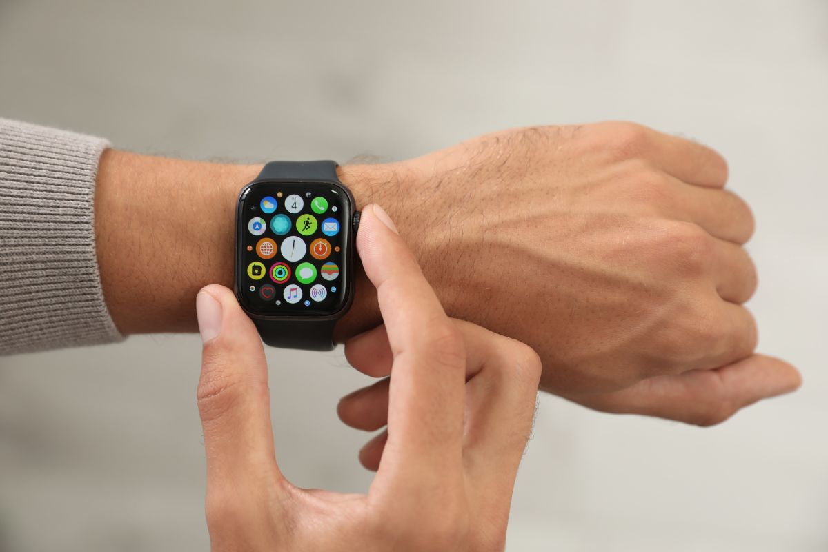 Apple watch menü interfész