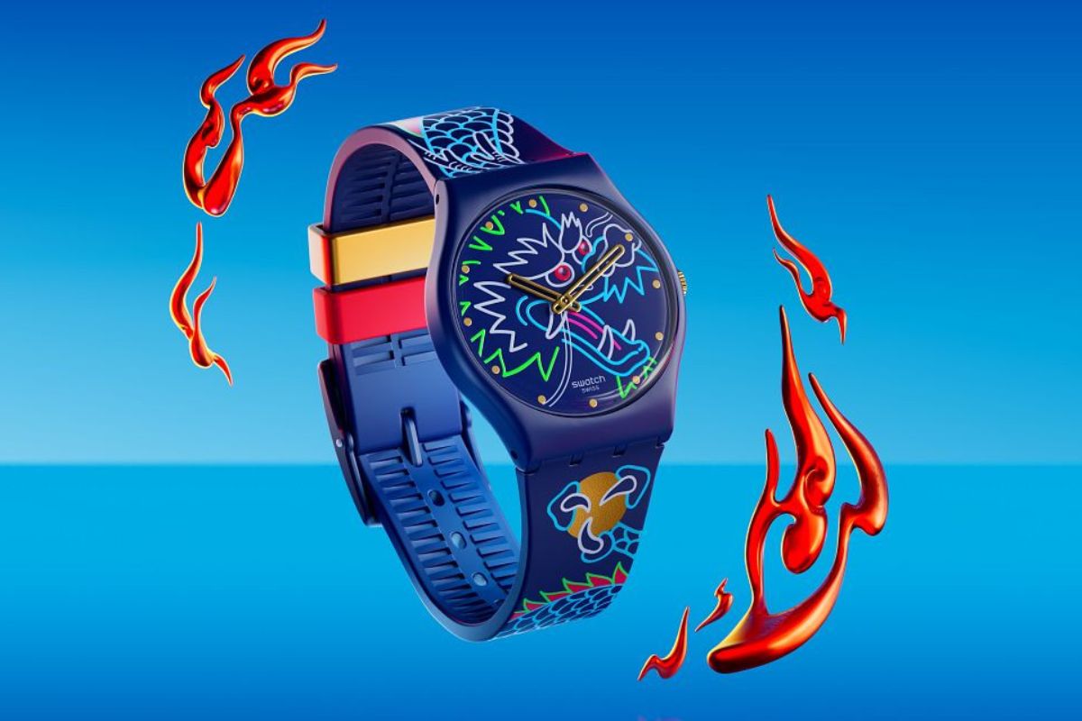 Swatch Dragon in Waves