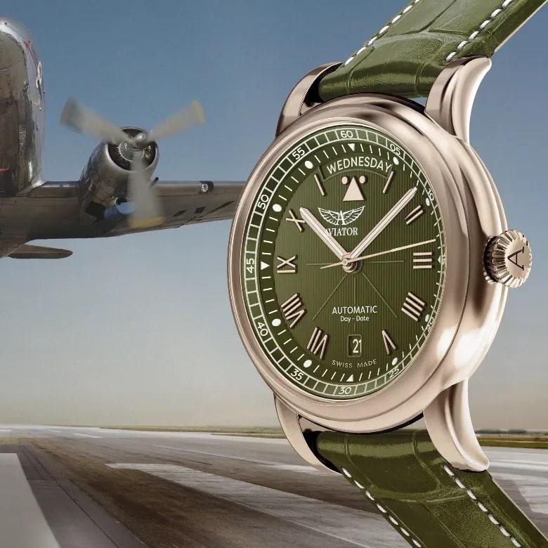 Zegarek Aviator V.3.20.0.141.4 - Seria Douglas Day-Date