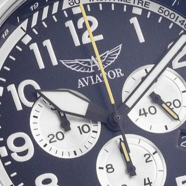 Aviator óra V.2.25.0.169.4 - Zafír üveg